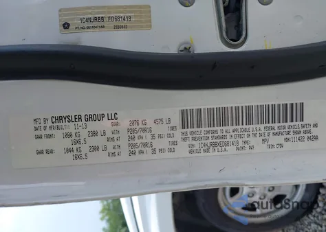 2014 Jeep Patriot Sport z USA, uszkodzony, nr VIN 1C4NJRBBXED681418